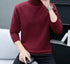 Claret turtleneck sweater with fleece lining