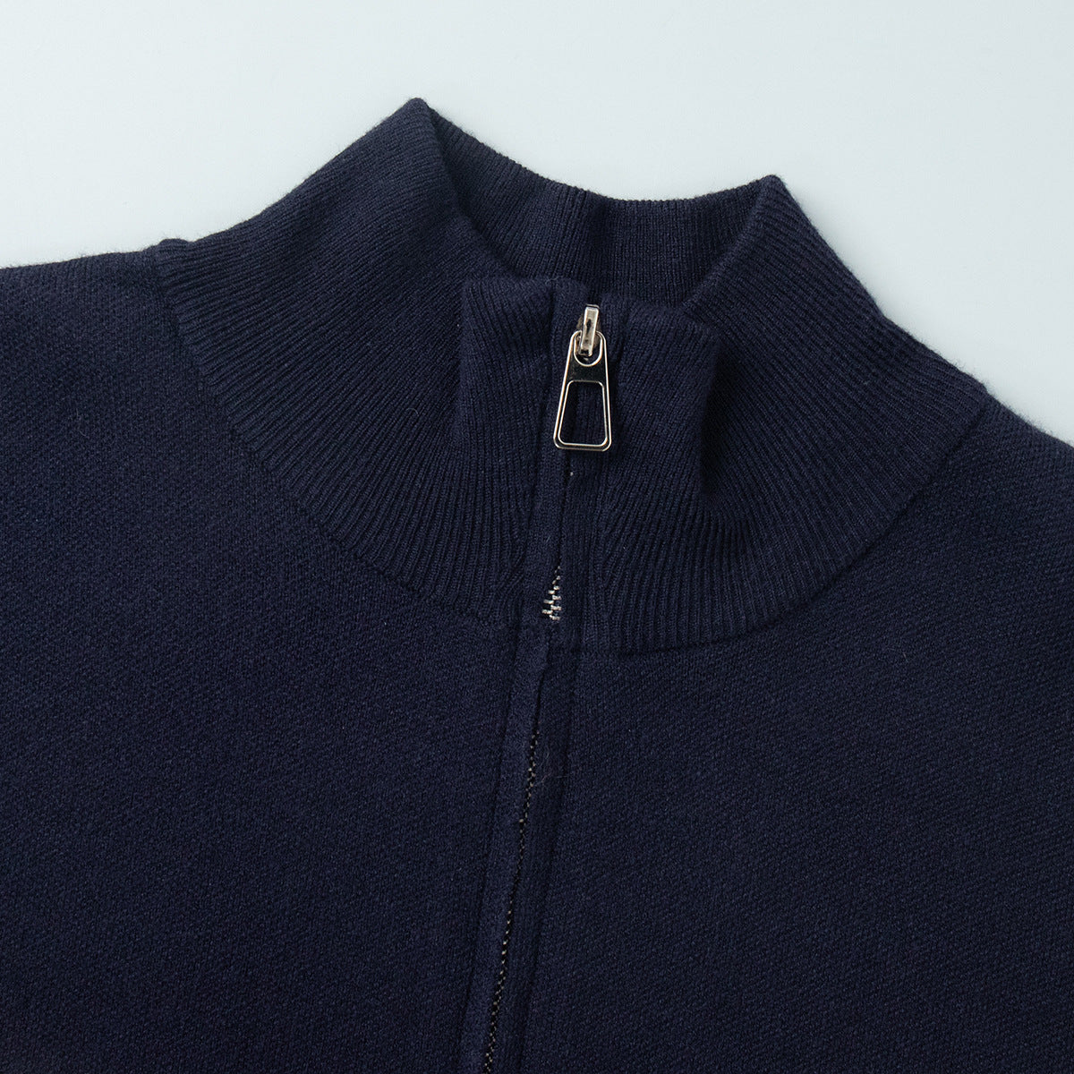 Retro Jacquard Letter Zip Up Sweater – Sporty Colorblock Knit Cardigan