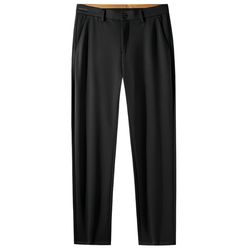 Men's Luxury Fleece-Lined Wool Pants | Winter Thermal Business Trousers