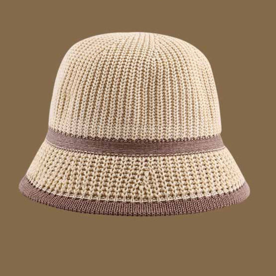 Crochet Straw Bucket Hat | Foldable Summer Sun Hat