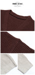 Detailed view of brown knitted fabric, showing close-up of ribbed knit texture and weave pattern