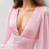 Pink lace garment close shot
