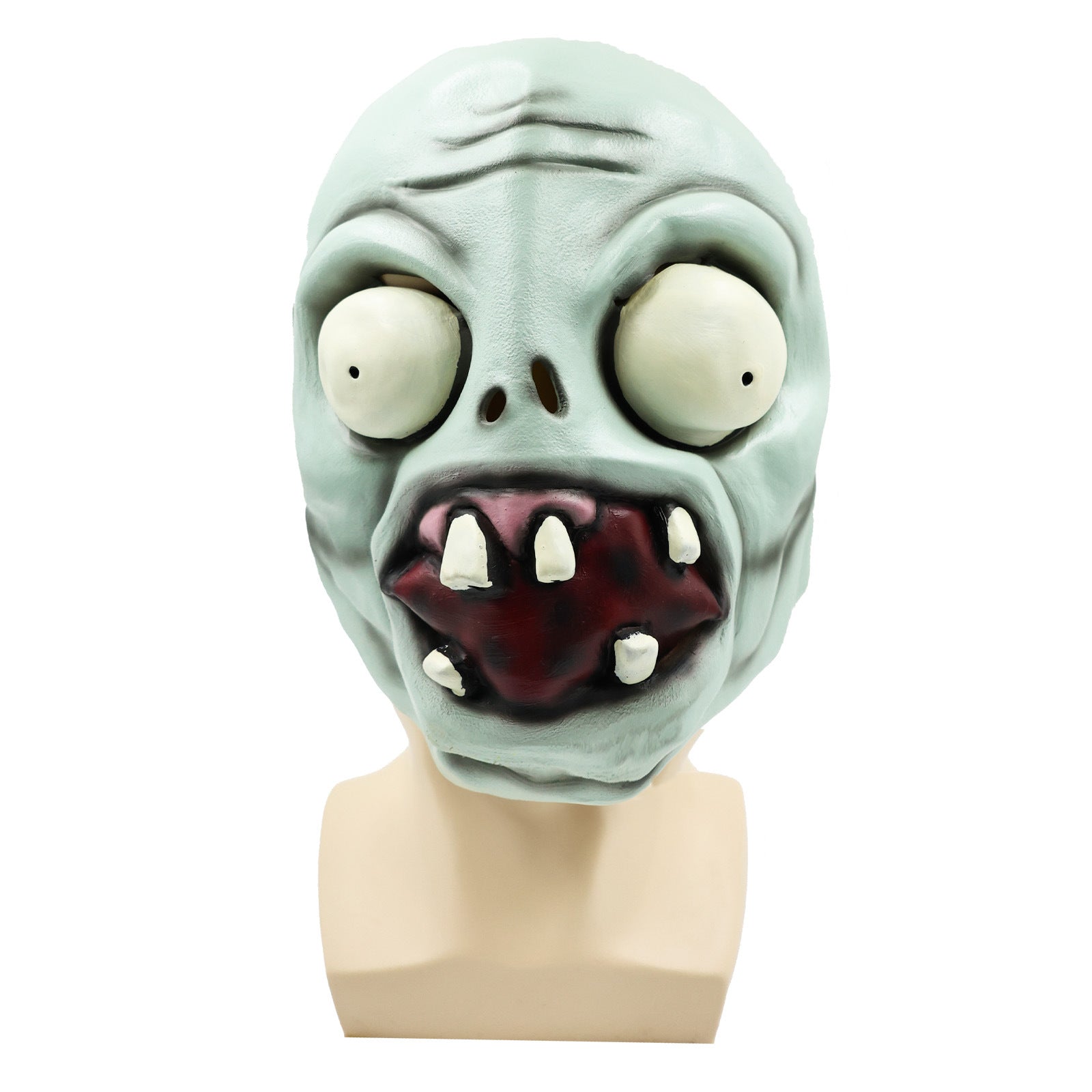 plants vs zombie latex halloween mask scary undead cosplay