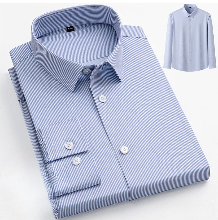 Men's Professional Pattern Dress Shirt | Premium No-Iron Collection