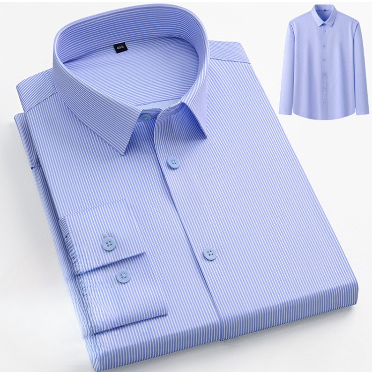 Men's Professional Pattern Dress Shirt | Premium No-Iron Collection