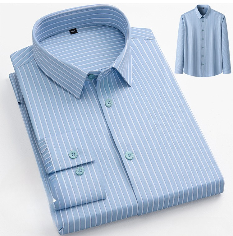 Men's Professional Pattern Dress Shirt | Premium No-Iron Collection