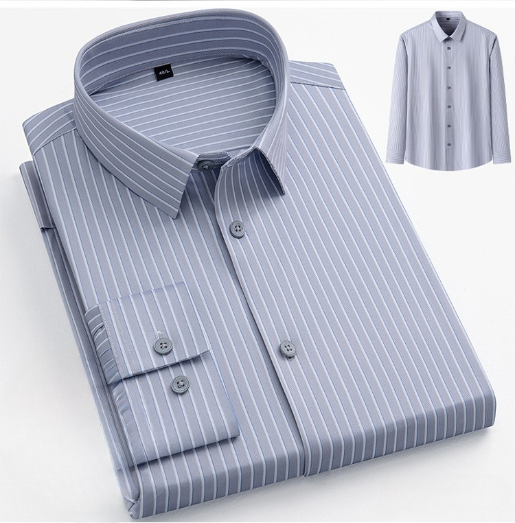 Men's Professional Pattern Dress Shirt | Premium No-Iron Collection