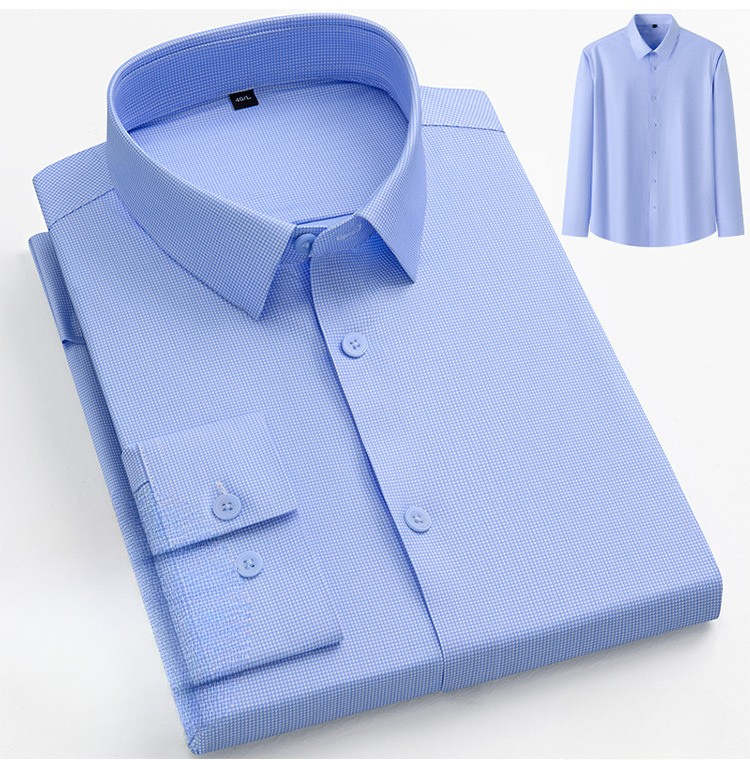 Men's Professional Pattern Dress Shirt | Premium No-Iron Collection