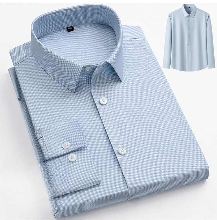 Men's Professional Pattern Dress Shirt | Premium No-Iron Collection