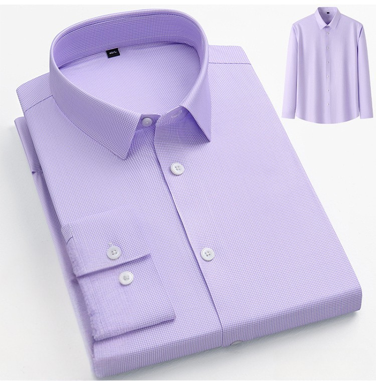 Men's Professional Pattern Dress Shirt | Premium No-Iron Collection