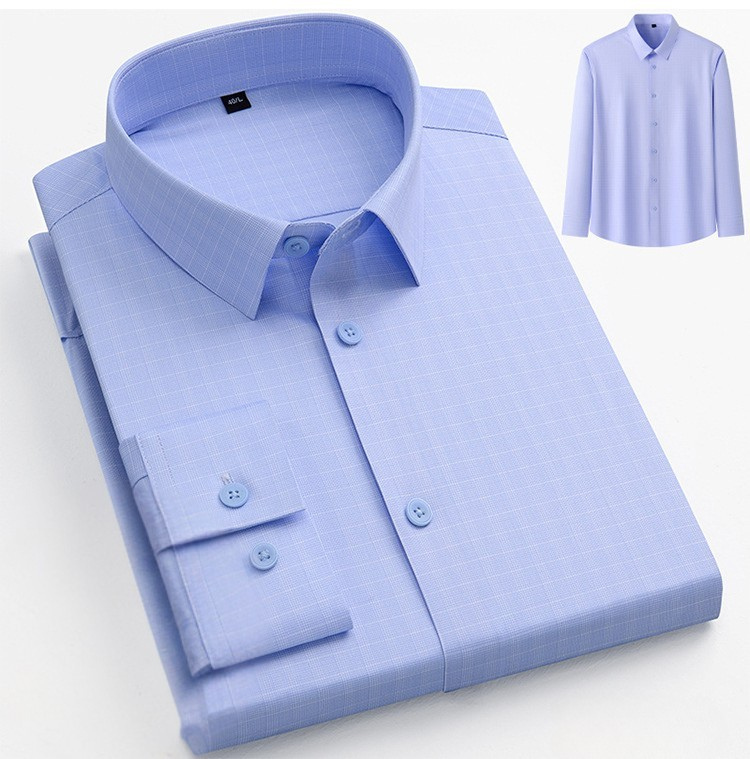 Men's Professional Pattern Dress Shirt | Premium No-Iron Collection