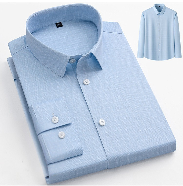 Men's Professional Pattern Dress Shirt | Premium No-Iron Collection