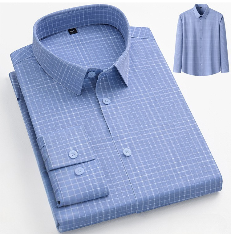 Men's Professional Pattern Dress Shirt | Premium No-Iron Collection