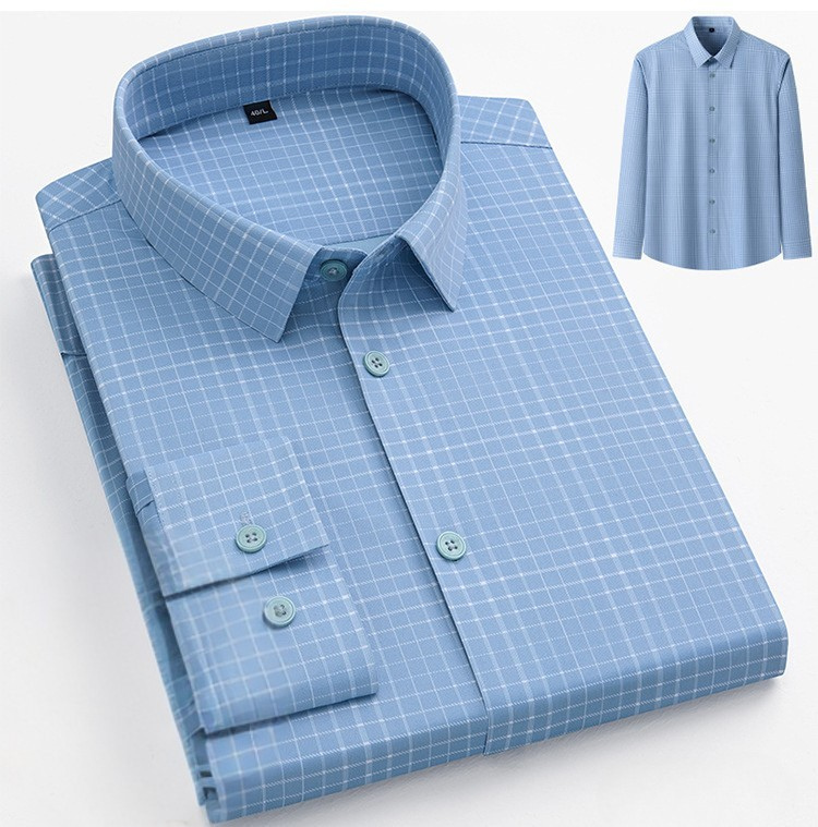 Men's Professional Pattern Dress Shirt | Premium No-Iron Collection
