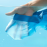 Ice silk underwear in light blue shown underwater, demonstrating cooling and moisture-wicking properties