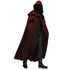Red hooded cloak on a white background