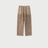 Taupe wide-leg sweatpants with drawstring waist displayed against light gray background