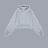 Light Grey Cropped Hoodie – Minimalist Fashion Sweatshirt – A soft light grey cropped hoodie with a modern fit, suitable for layering or lounging