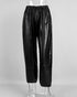 Black PU pants on mannequin front view