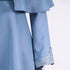 blue school uniform cosplay costume shawl back view detail