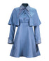 blue wizard academy cosplay costume front view