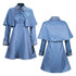 blue wizard school uniform halloween cosplay costume multi-angle views