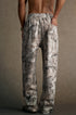 men branch camo sweatpants back view with cuffed hems