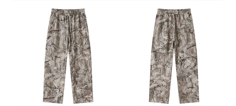 branch camo sweatpants front and back product display