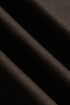 Close-up soft cotton fabric in dark brown long sleeve t-shirt