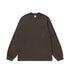 Brown oversized long sleeve streetwear t-shirt for men