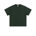 Forest green basic t-shirt with crew neck and short sleeves, shown flat on white background