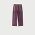 Purple wide-leg sweatpants with drawstring waist displayed against light gray background
