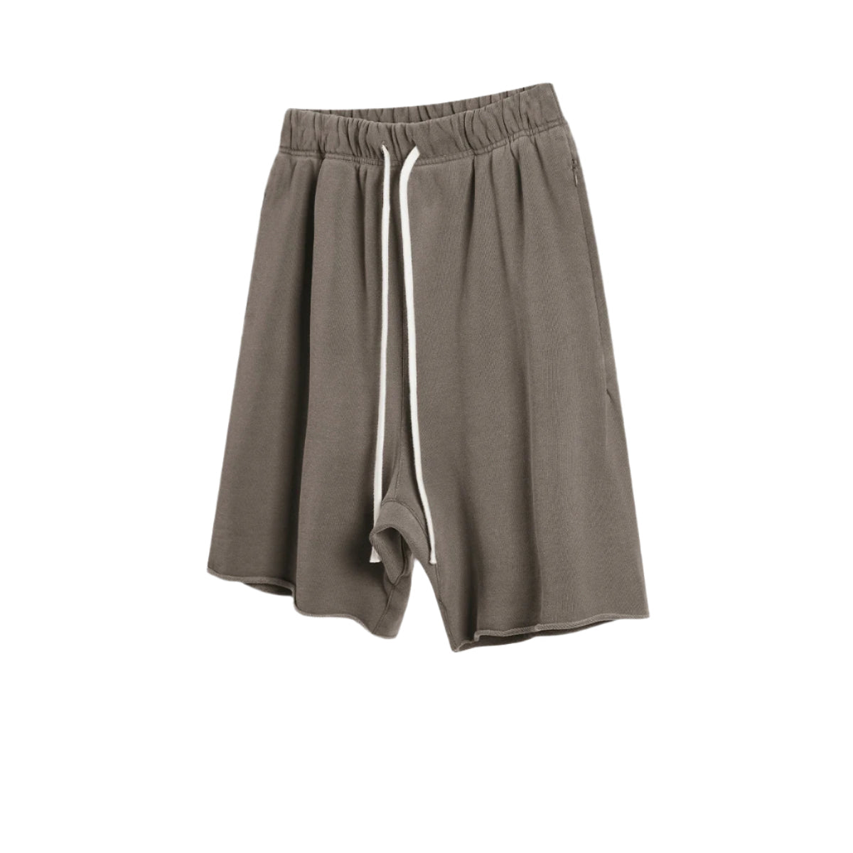 Premium Raw Edge Washed Cotton Shorts