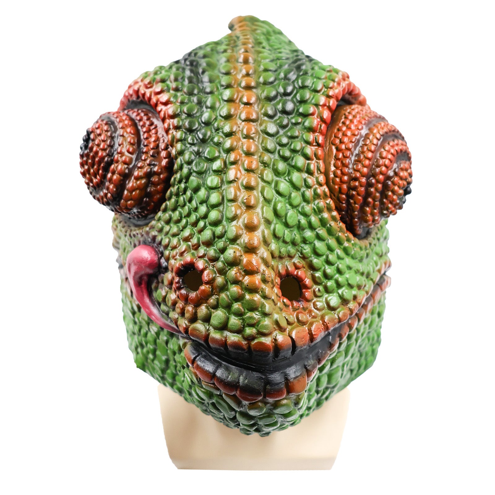 chameleon latex halloween mask funny animal headgear