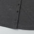 close-up of charcoal ribbed cardigan front button placket