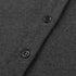Close-up of charcoal gray's buttons detail 
