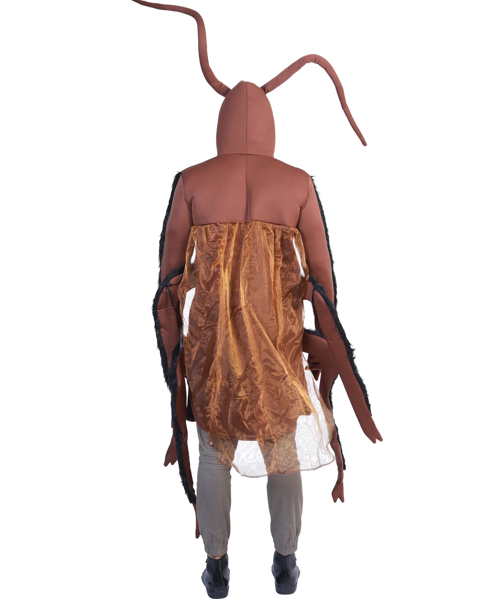 Full-body insect bug costume back view for Halloween party
