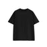Unisex black oversized cotton tee, short sleeve streetwear style