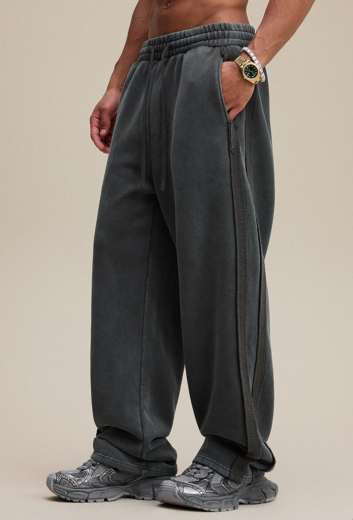 Men's Baggy Wide Leg Sweatpants Fleece-Lined – ZINNTRA