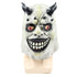 demon latex halloween mask scary cosplay headgear
