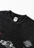 Close-up of T-shirt collar and label reading 'New Wave Street Culture'.