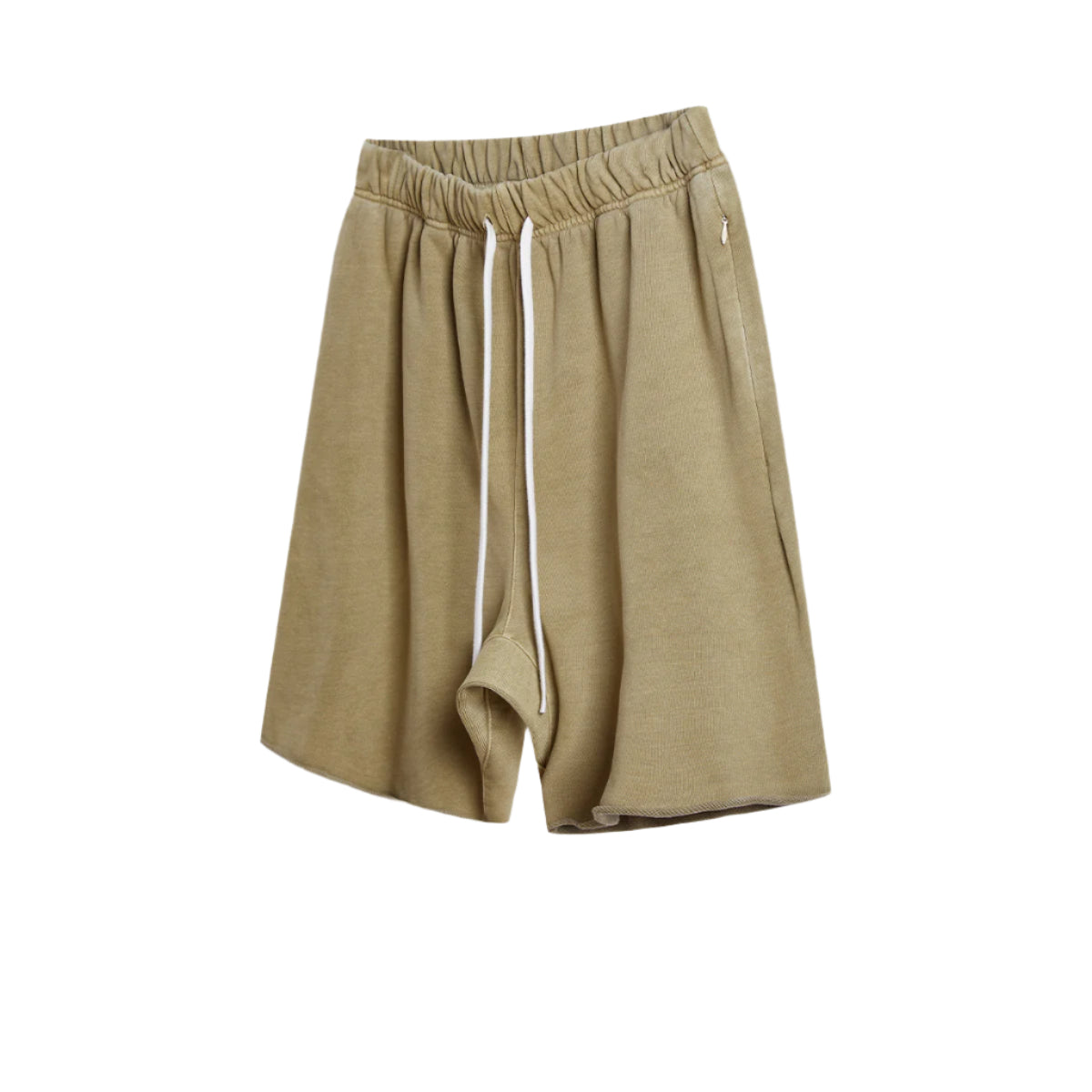 Premium Raw Edge Washed Cotton Shorts