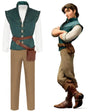 Flynn Rider Tangled cosplay costume close-up front with pouch belt and green vest