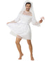 Funny men’s bride Halloween costume front view