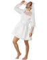 Bride Halloween outfit with veil and bouquet