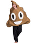 Funny poop emoji Halloween costume for adults with smiling face