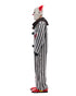 Halloween creepy clown outfit with red details