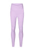 Light purple high waisted seamless workout leggings with peach-lift design.