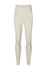 Off-white high waisted seamless workout leggings with peach-lift design.