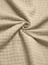 close-up of khaki sweatshirt with zip for men showing jacquard texture
